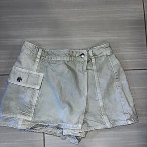 Zara cargo skirt green